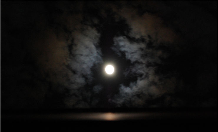 Picture Of Dark Night Full Moon