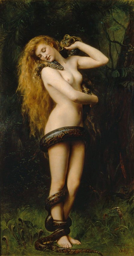 Picture Of Lilith By John Collier 1892